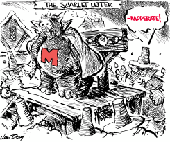 THE GOP SCARLET LETTER by Jim Day
