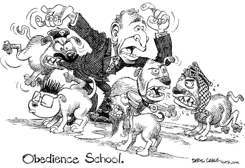  OBEDIENCE SCHOOL by Daryl Cagle