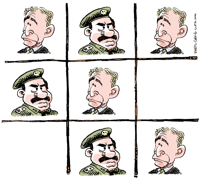 Bush Beats Saddam COLOR