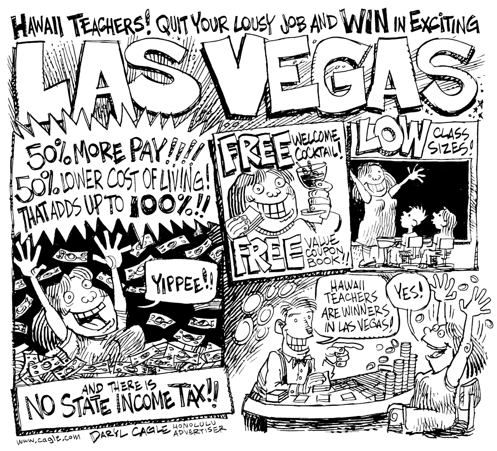  LAS VEGAS TEACHER by Daryl Cagle