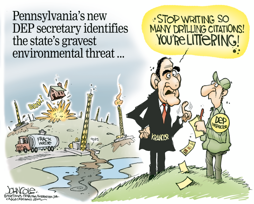 LOCAL PA -- DEP and gas drillers COLOR