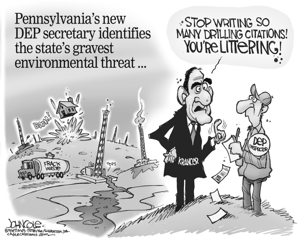 LOCAL PA -- DEP and gas drillers BW