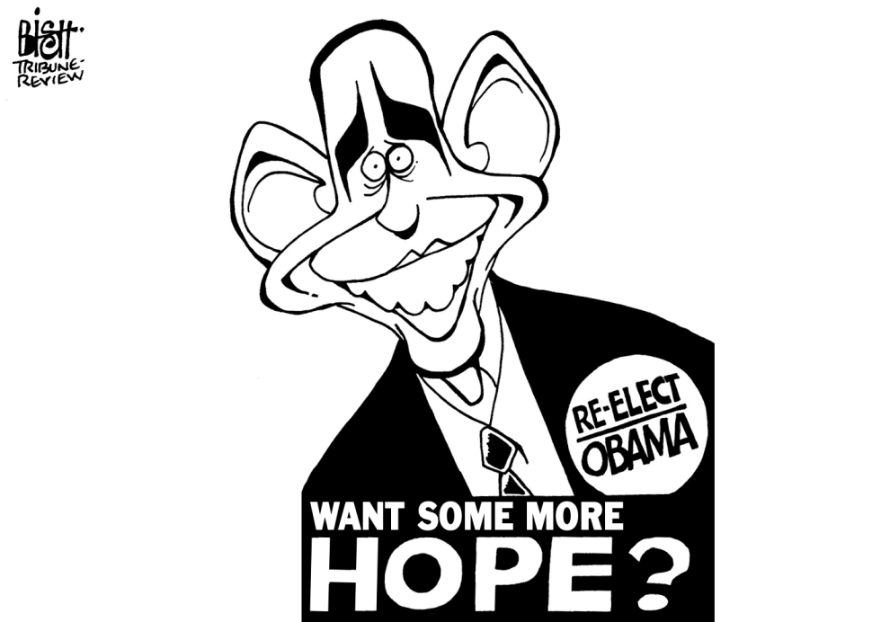 OBAMAS 2012 CAMPAIGN, B/W