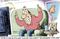 GOVERNMENT SHUTDOWN by Joe Heller