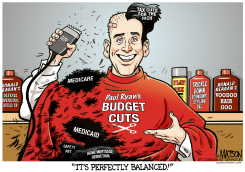 PAUL RYAN BUDGET CUTS by R.J. Matson