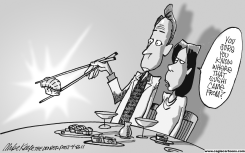 HOT SUSHI by Mike Keefe