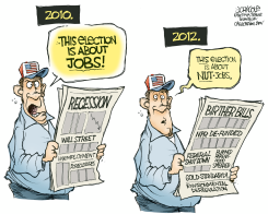 JOBS VS NUT-JOBS  by John Cole