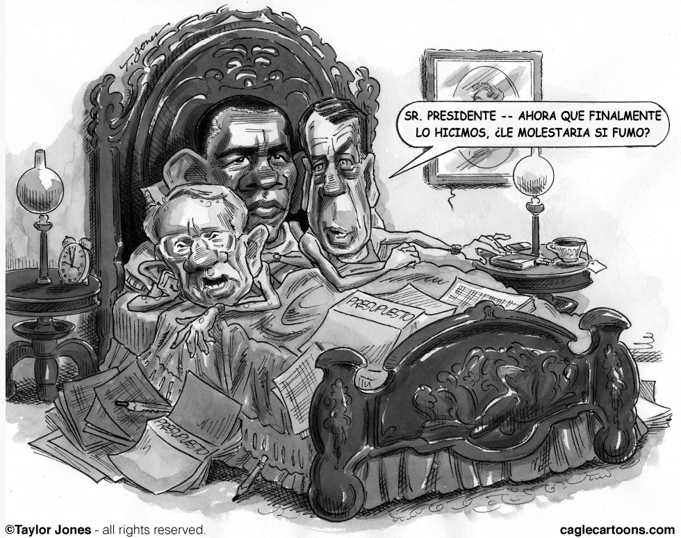 Tres Hombres en una Cama