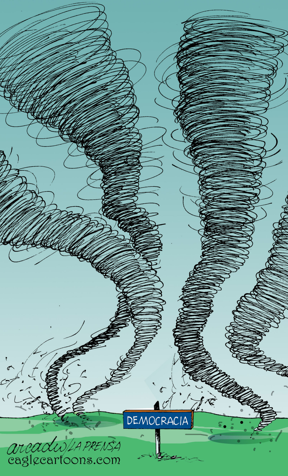 Tornados peligrosos para la democracia
