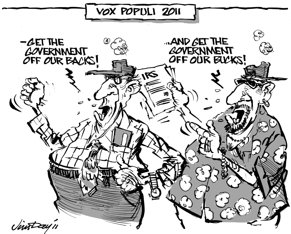 Get government off our backs and bucks