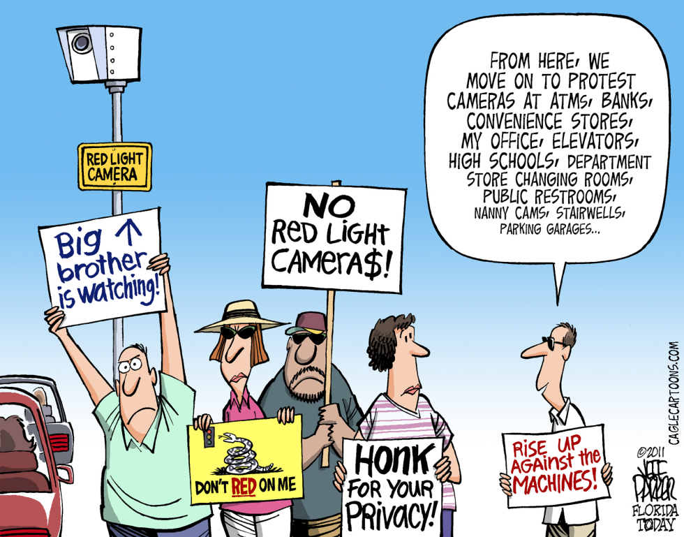 Red-Light Camera Protest Color