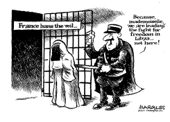 FRANCE BANS THE VEIL by Jimmy Margulies