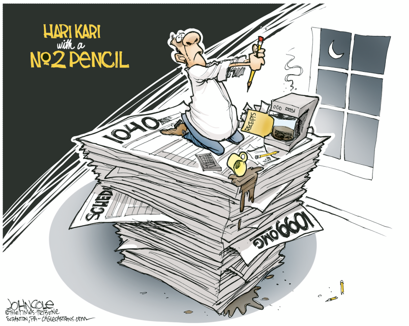 Tax day hari kari COLOR