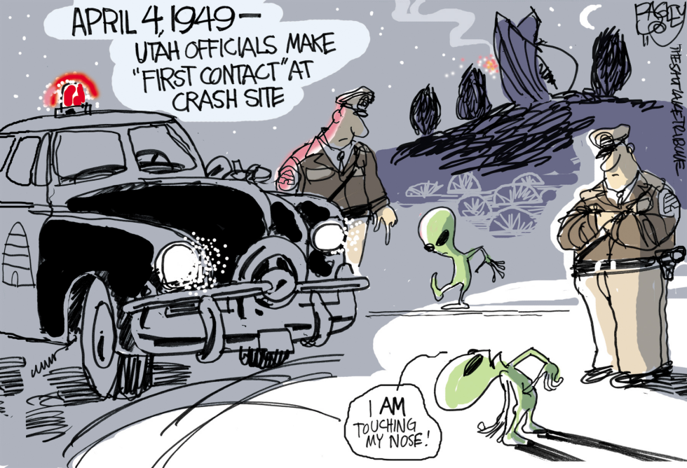  LOCAL UFO by Pat Bagley