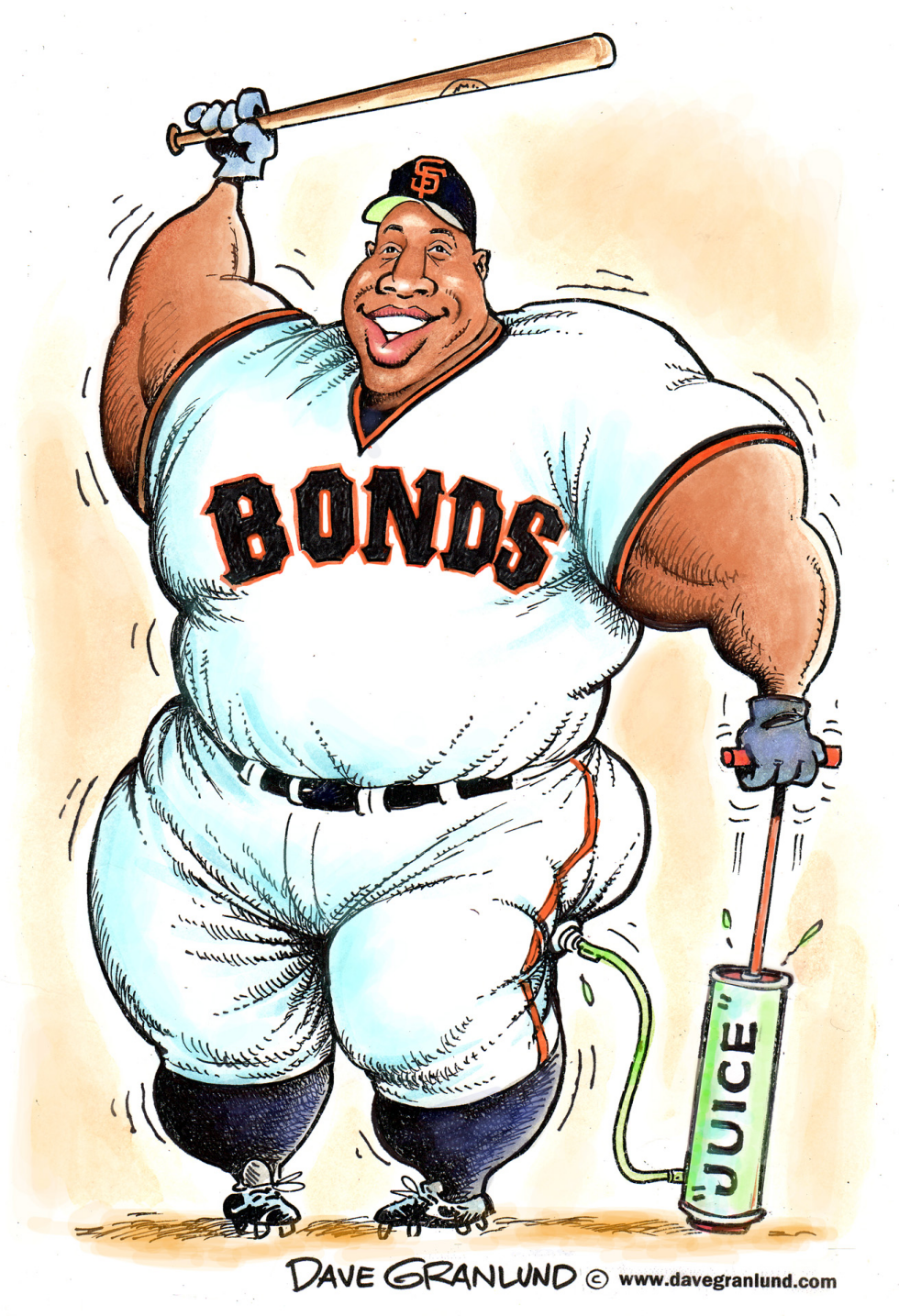  BARRY BONDS  by Dave Granlund