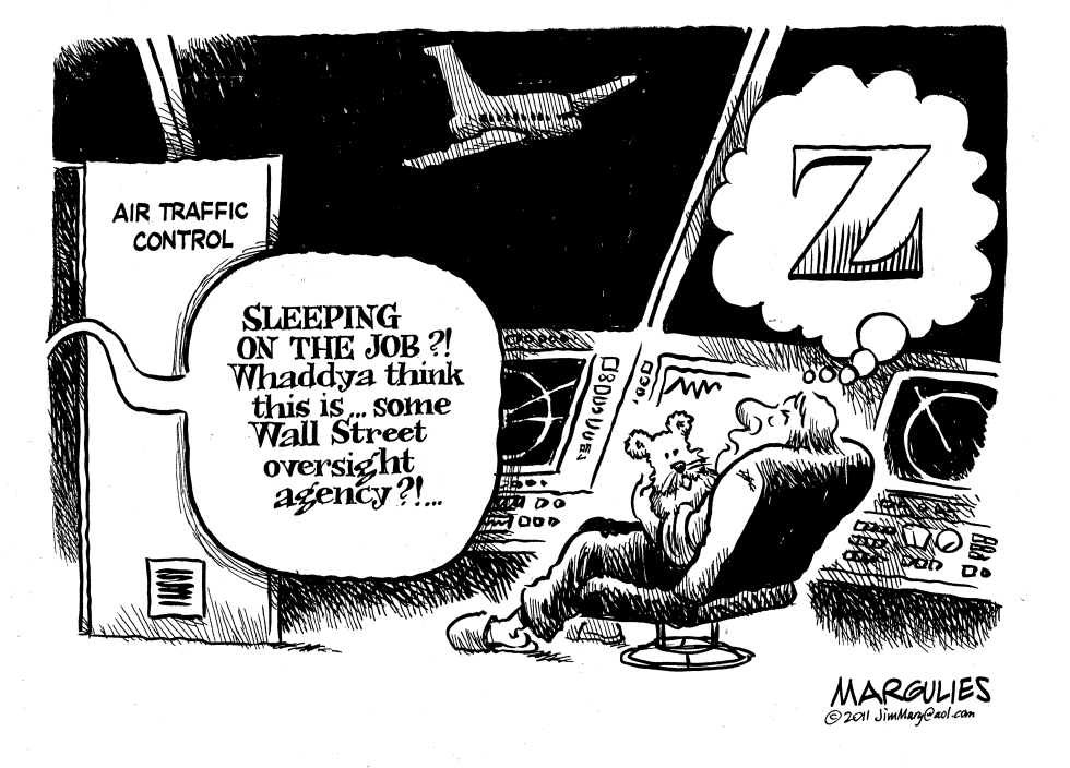 Sleeping air traffic controllers