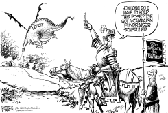 OBAMA THE DRAGONSLAYER by Nate Beeler
