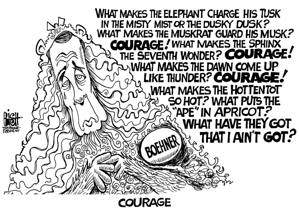 THE COURAGE OF BOEHNER, B/W