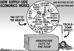 TRICKLE-DOWN BW by Steve Greenberg