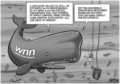 WHALE NEWS NETWORK COVERS GULF OIL SPILL ANNIVERSARY by R.J. Matson