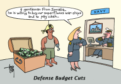 DEFENSE BUDGET CUTS by Arend Van Dam