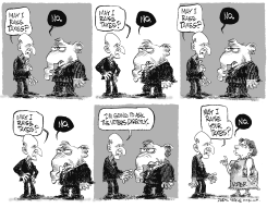 CALIFORNIA GOV BROWN AND TAXES by Daryl Cagle