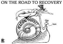 HOUSING MARKET, B/W by Randy Bish