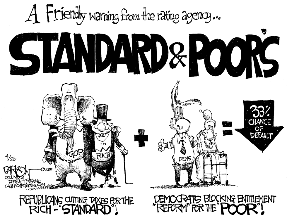  STANDARD AND POORS WARNING by John Darkow