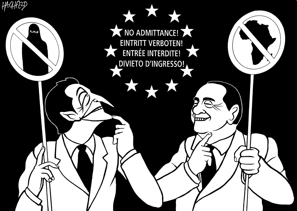 Sarkozy meets Berlusconi