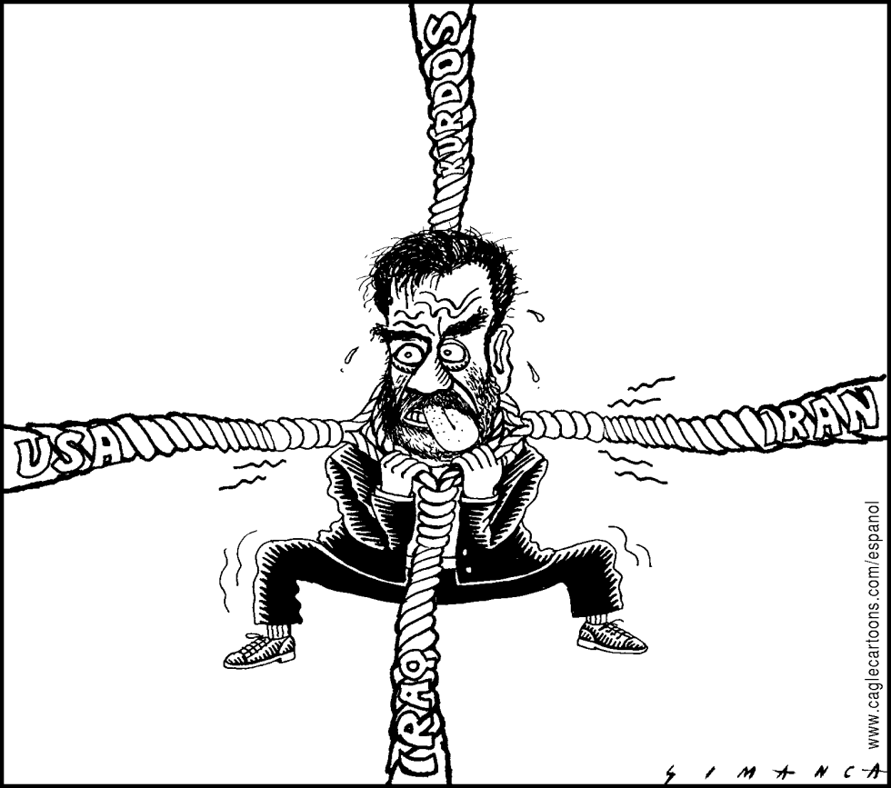  SADDAM CON LAS CUERDAS EN EL PESCUEZO by Osmani Simanca