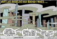LA POLLUTION AND PARKING METERS  LOCAL-CA by Monte Wolverton