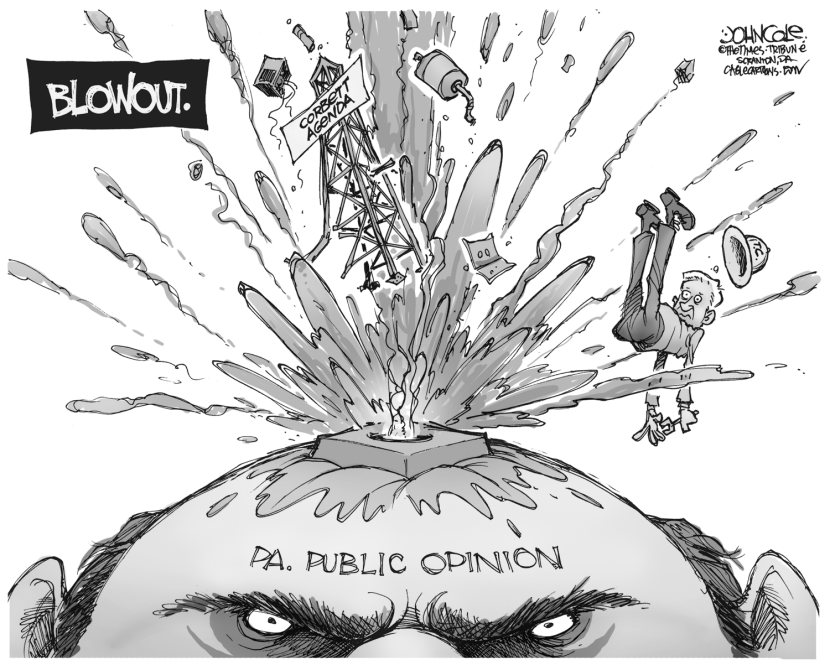 LOCAL PA -- Corbett and public opinion BW