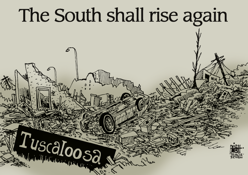 TORNADOES IN THE SOUTH, COLOR