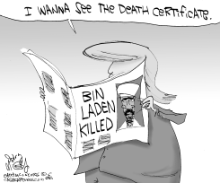 TRUMP DOUBTS BIN LADEN by Gary McCoy