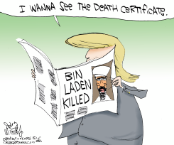 TRUMP DOUBTS BIN LADEN  by Gary McCoy