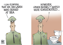 BIN LADEN BURIED AT SEA, by Randy Bish