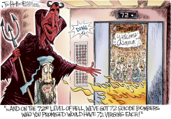 OSAMAS ELEVATOR RIDE by Joe Heller
