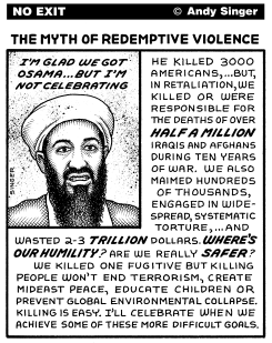OSAMA DEATH CELEBRATIONS by Andy Singer