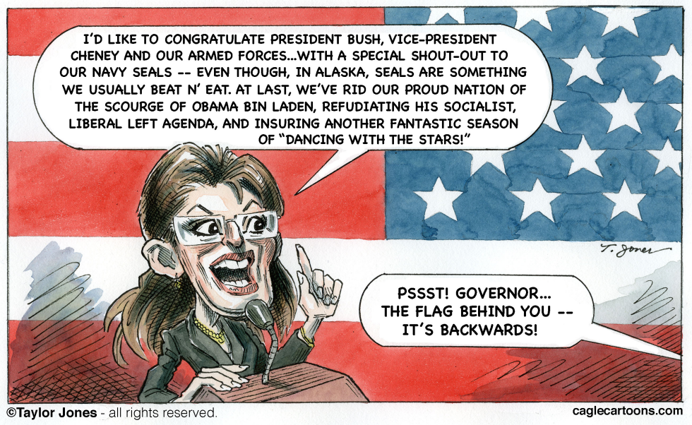 Sarah Palin - Spite makes right - COLOR