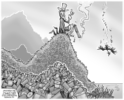 HUNTING BIN LADEN BW by John Cole