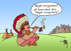 ILLEGAL IMMIGRANTS by Arend Van Dam
