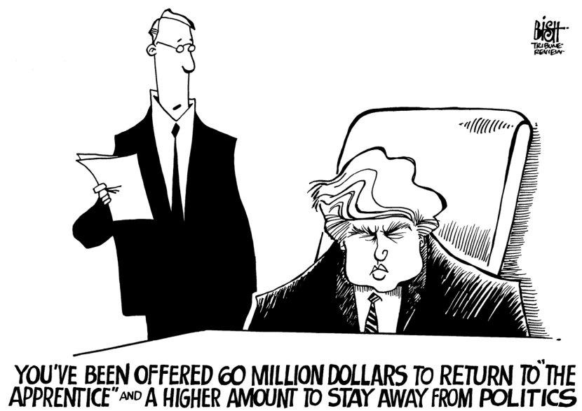 AN OFFER FOR TRUMP, B/W