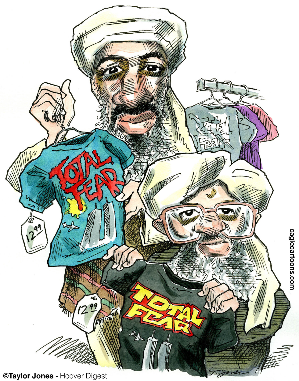 Zawahiri and late mentor - COLOR