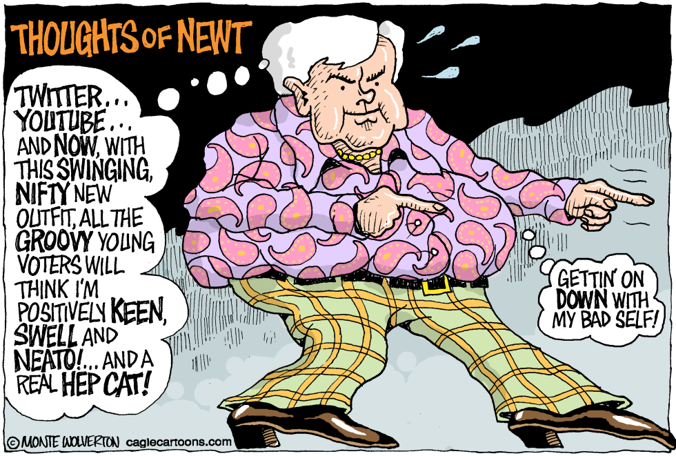 Groovy thoughts of Newt -- COLOR