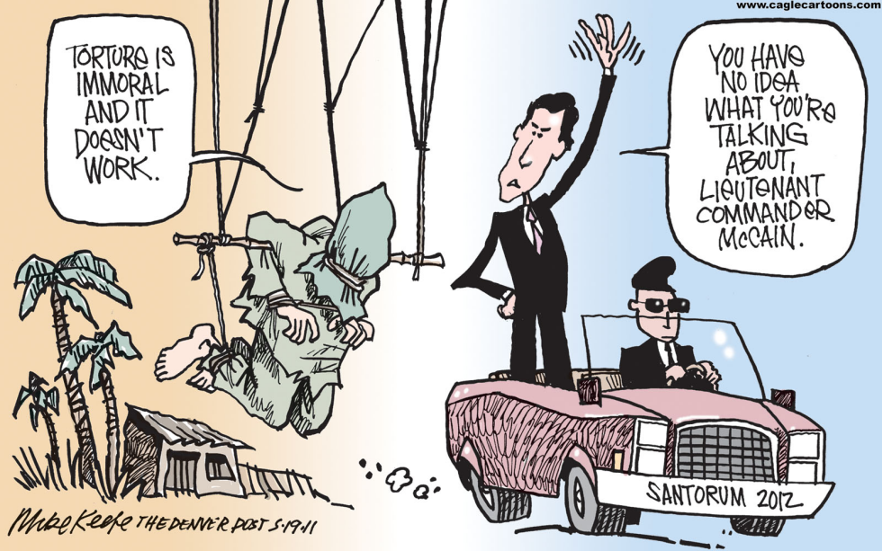 Santorum on Torture COLOR