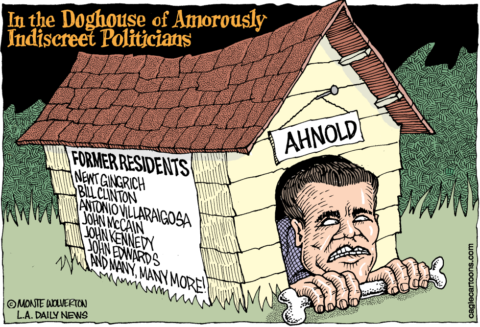 Schwarzenegger in the Doghouse COLOR