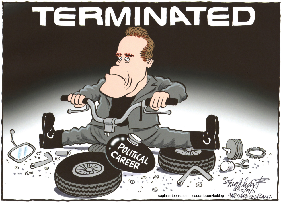  ARNOLD SCHWARZENEGGER  by Bob Englehart