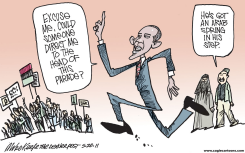 OBAMAS ARAB SPRING  by Mike Keefe