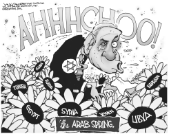 ARAB SPRING AND ISRAEL BW by John Cole