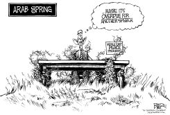 MIDDLE EAST SPEECH by Nate Beeler